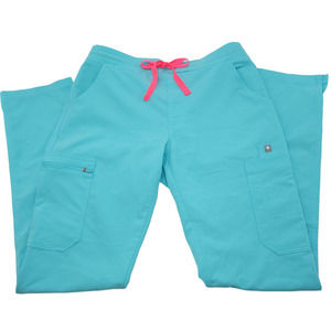 Figs Yola Skinny Scrub Pants Limited Edition Neon Blue Size XS